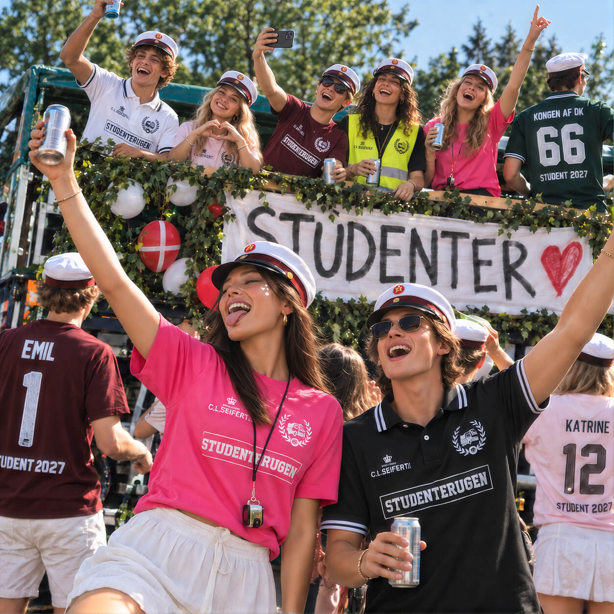 Vogntrøjer til studenterkørsel